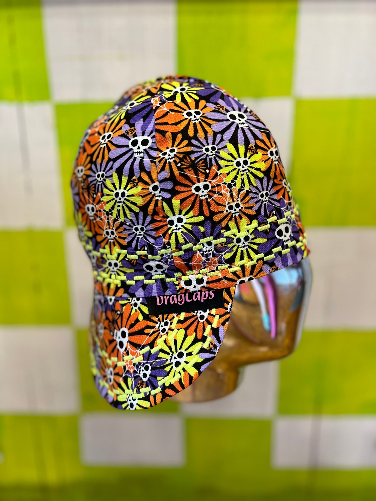 Psychedelic Skulls Cap